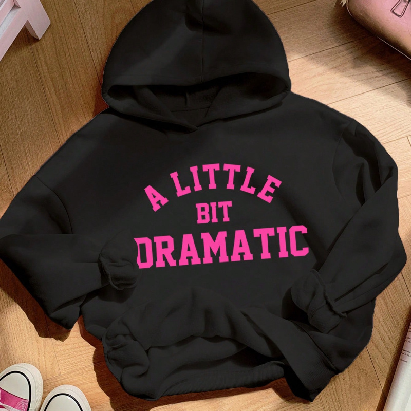 Youngsters' Casual Hoodie | Tween Girl Long Sleeve Pullover | Cotton-Polyester Blend | "FUN FACT: I Don't Care" Graphic | Machine Washable | Cozy Knit for Autumn/Winter | White with Black Text