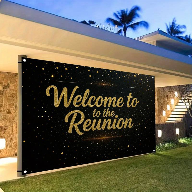 Beistle Multi-Color Reunion Sign Banner – 60 X 21 Inches, Plastic, For Family Or School Events