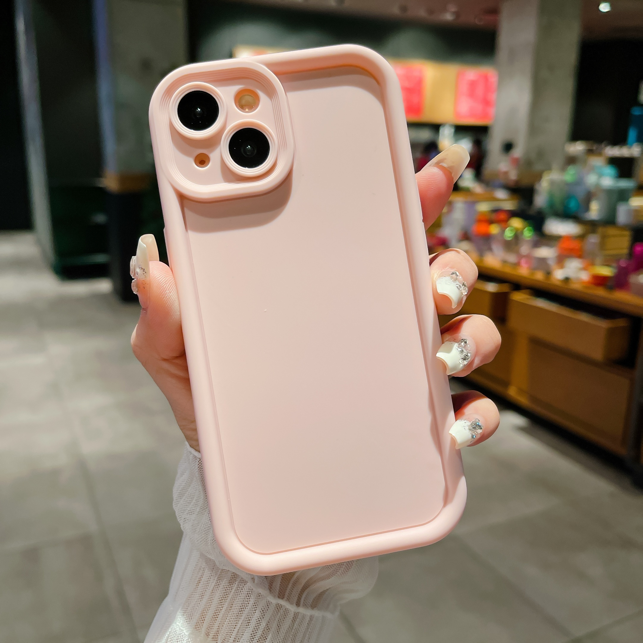 Solid Color Phone Case Compatible with iPhone X, 11, 12, 13, 14, 15 Pro Max Plus High-end Fashion Simple Style, Shockproof and Drop-resistant for Daily Use, Perfect Gift for Girlfriend or Boyfriend