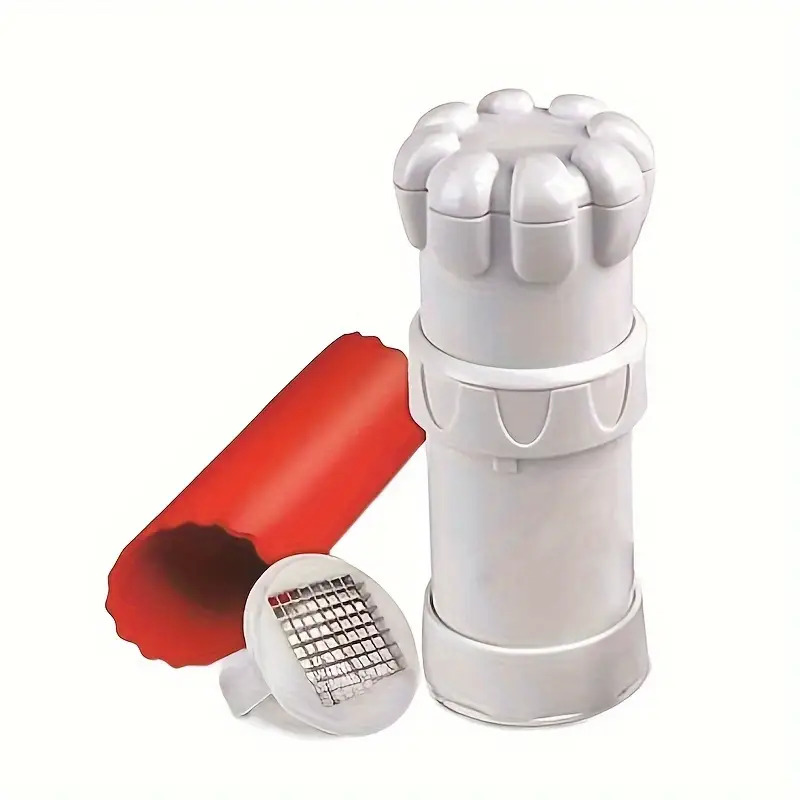 5-in-1 Heavy-Duty Garlic Press with Stainless Steel Blades and Ergonomic Handle - 5-in-1 Multi-Functional Food Processor for Crushing, Chopping, Peeling, Mincing, and Blending - Dishwasher Safe, Space-Saving Design with Ergonomic Lever System