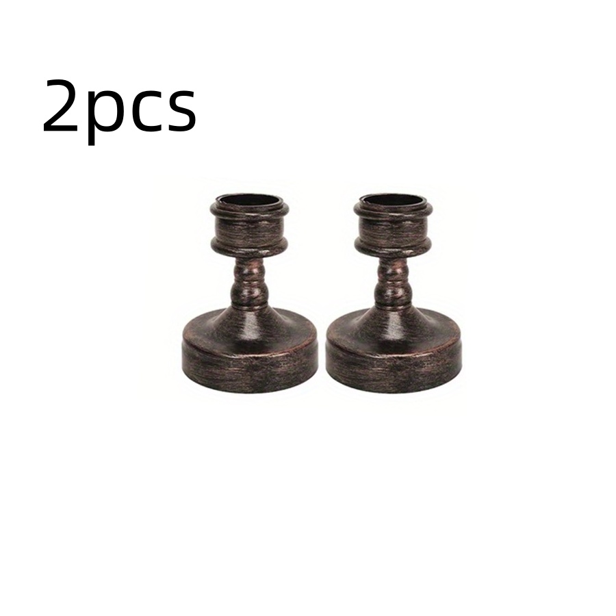 TEMU 2pcs, Easy Candle Holders, Valentine's Day Decor Retro Candlesticks