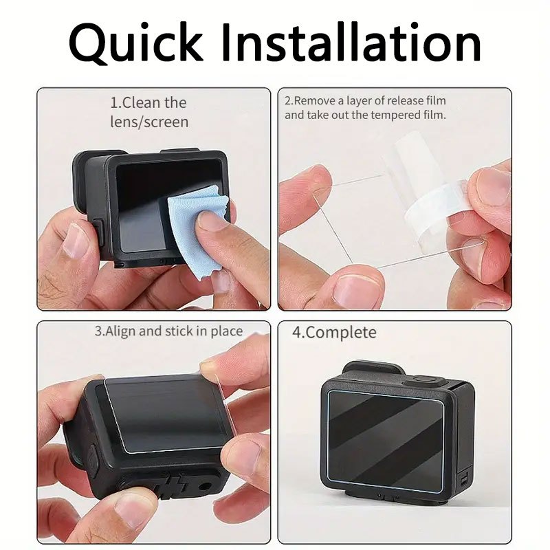 2 4pcs camera screen protector for camera accessories 2 5d curved edge 0 3mm thickness for g7 3 g7x3 tempered glass film details 6