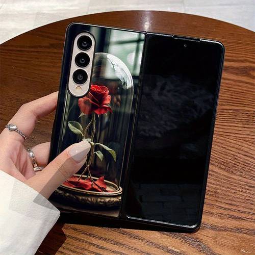 el diseño que una de vidrio es para samsung , z flip4, w23 flip, , w24 flip, , z fold2, w21, z fold3, w22, z fold4, w23, , w24 y . brazaletes específicos para teléfonos samsung son resistentes a las manchas, elegantes y de moda, hechos de material sintético.