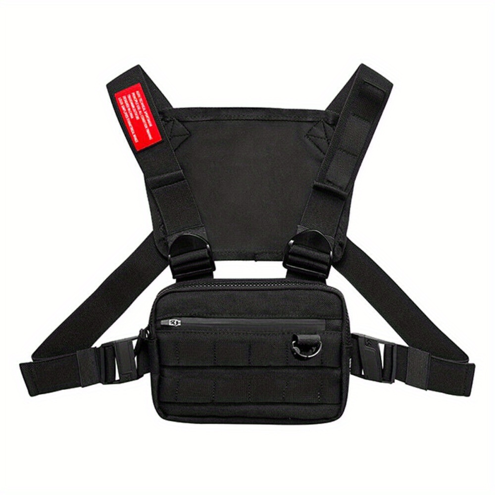 Men's Tactical Chest Rig Bag Kit Pack Outdoor Chest Pouch Fanny Pack