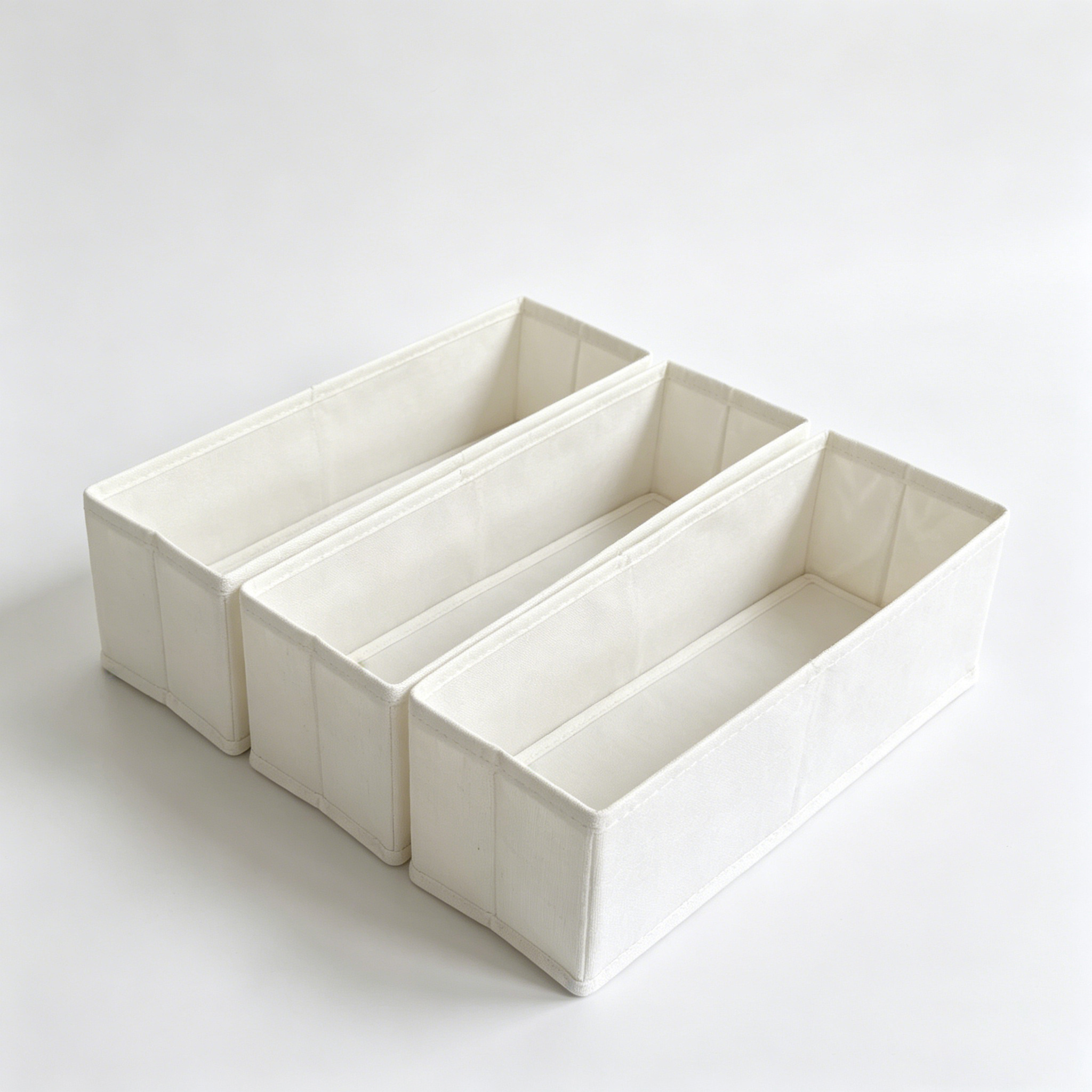 TEMU Lot de 3 boîtes de rangement étroites ORDOVAULT avec cadre en panneau PP renforcé et paniers pliables couvercle, adaptées pour , étagère,