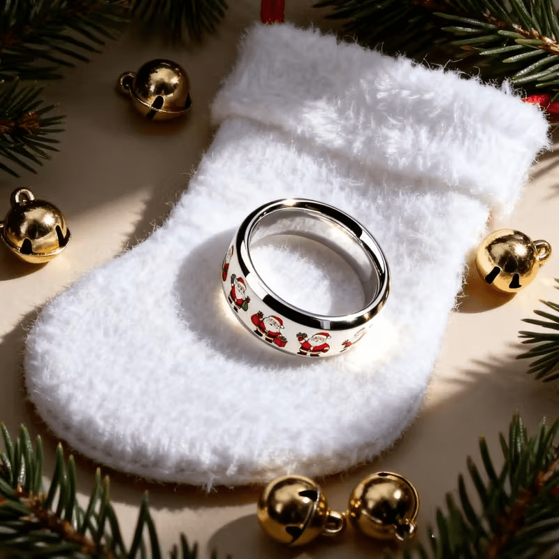 304 Stainless Steel Santa Claus Ring