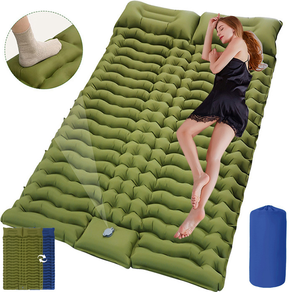 Thickened Air Mattress For Camping, Suitable For 2 People, Ideal For Hiking, Trekking, And Travel