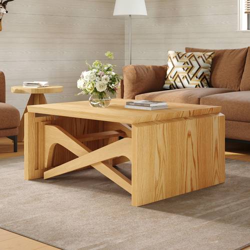 transformer coffee table 2in 1 multi function table expandable dining table with adjustable height natural saving table for small space