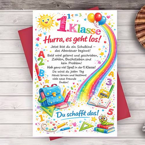 2pcs one envelope greeting card congratulations card students starting school teachers and parents with colorful back to school designgreeting card