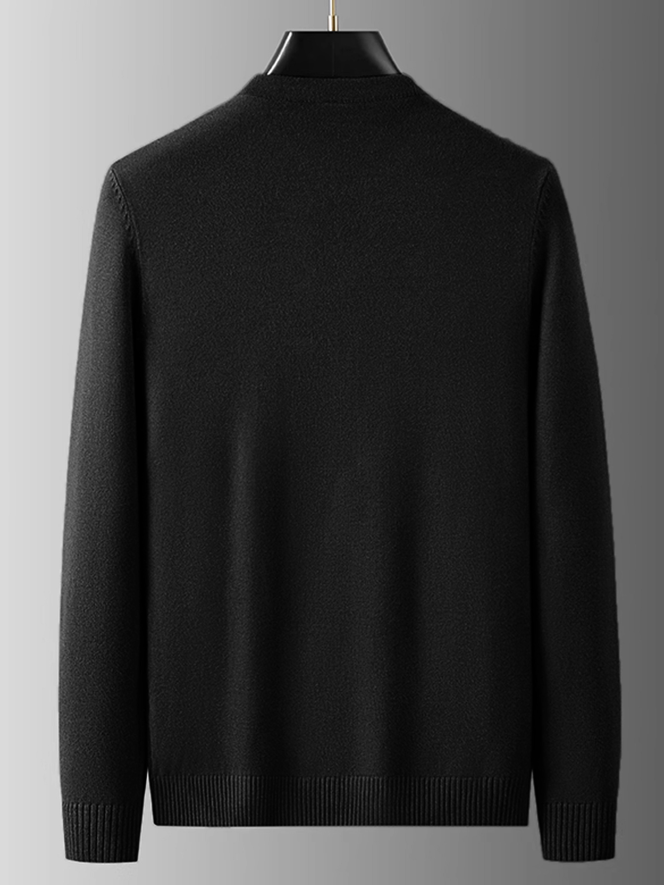 Formal Wear Black Sweater Business Casual Men's Casual Business
