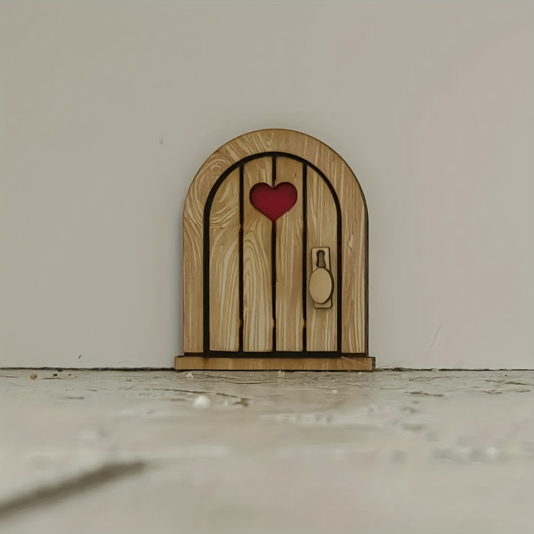 TEMU Puerta de 2D y : Edición de Puerta del Amor, Lindo Letrero de Puerta de Ratón, Añadiendo y Fantasía a Cualquier Hogar, Ajuste Básico los Tamaños