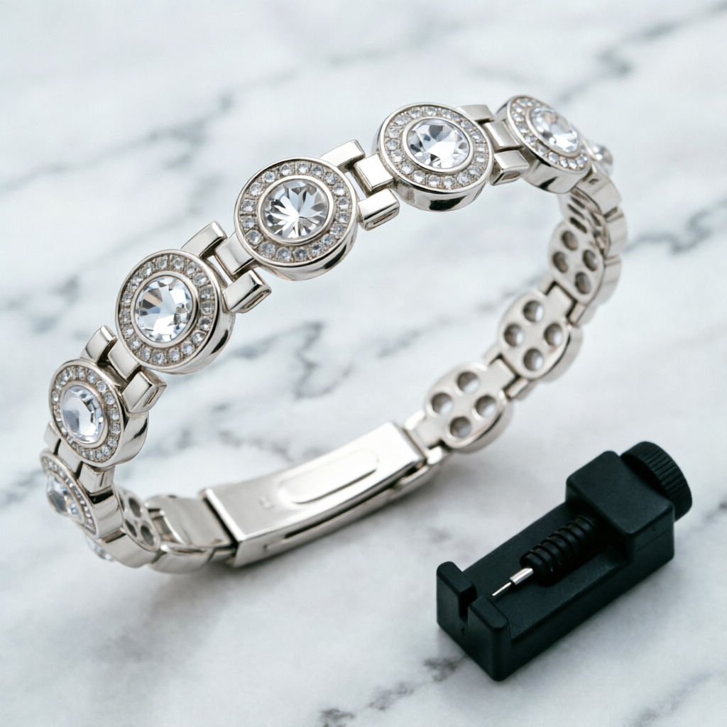 Ladies' Magnetic Bracelet — Rose Gold Plated Adjustable