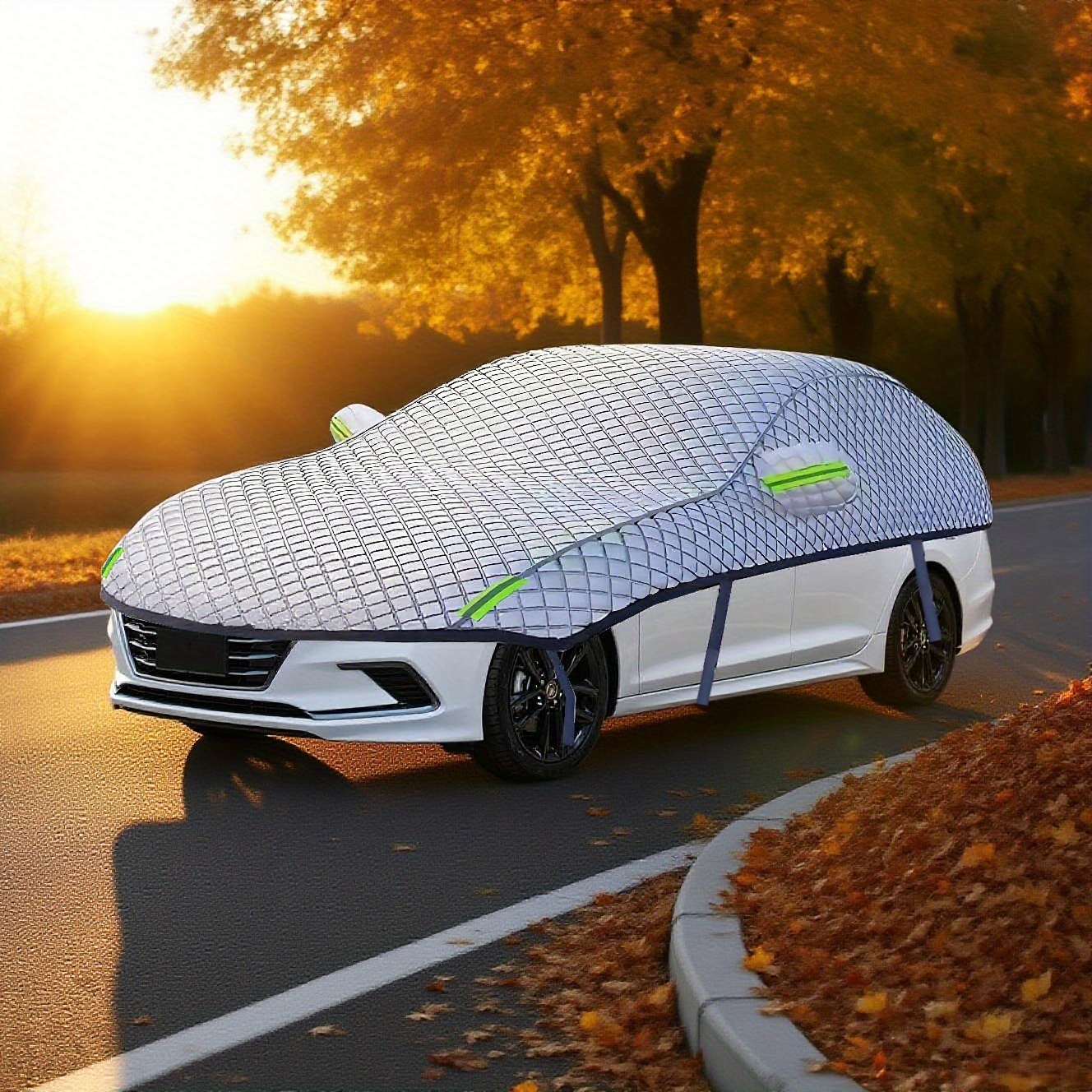 thickened multi functional car cover suitable for multiple car models full car cover for spring summer autumn winter provides sunshade heat insulation and uv protection in summer to   reduce interior temperature protects against snow