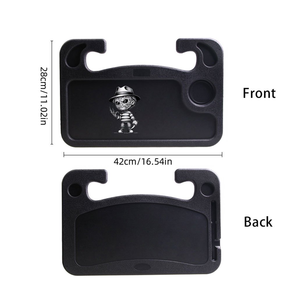 has   1pc of     multifunctional car steering wheel tray table making driving easier with a storage rack and card table for halloween thanksgiving and christmas Product details 3