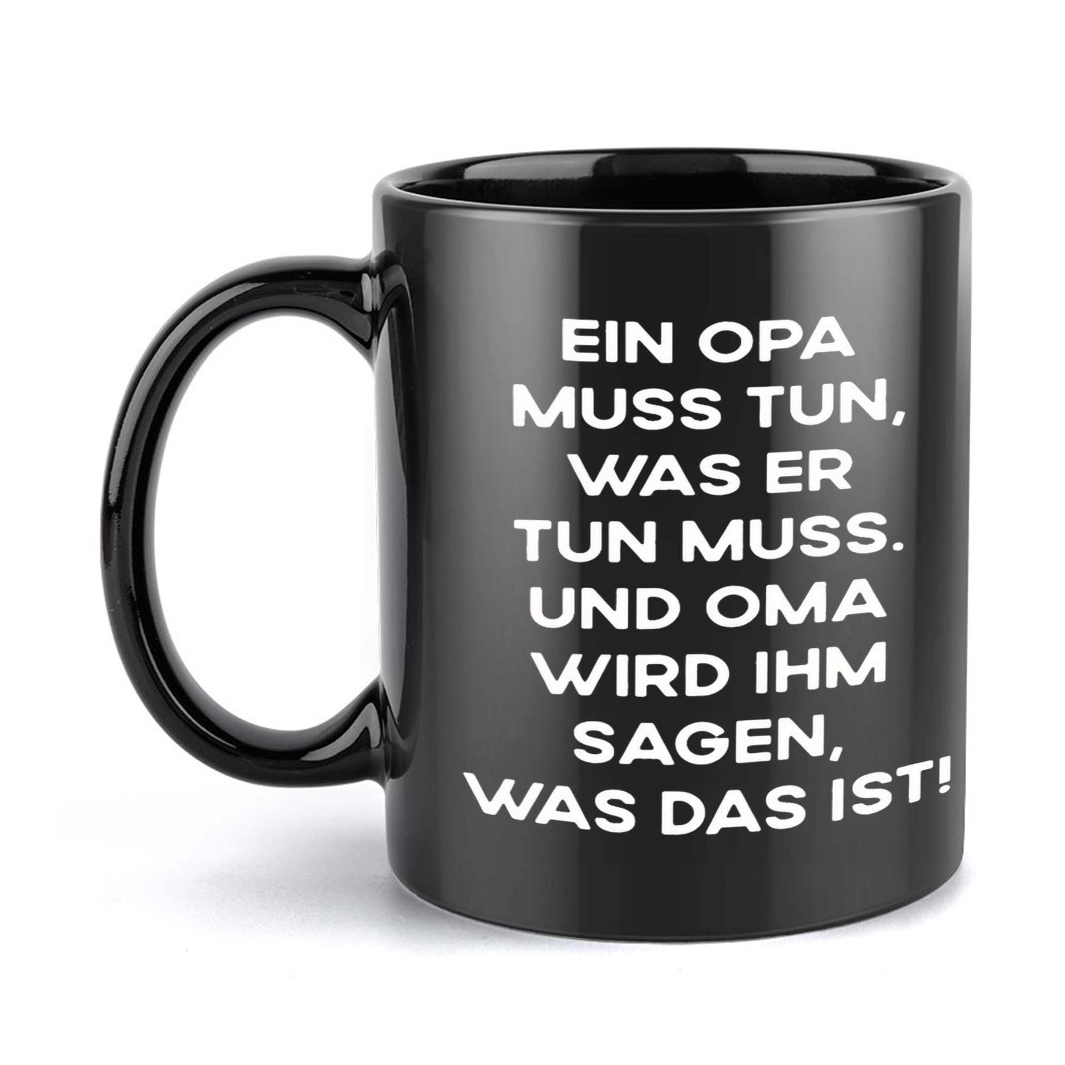 Image of 1pc, Grandpa Oma Coffee Mug, 11oz Ceramic Cups For Coffee, Water, Beverages, Gifts For Birthdays And Holidays