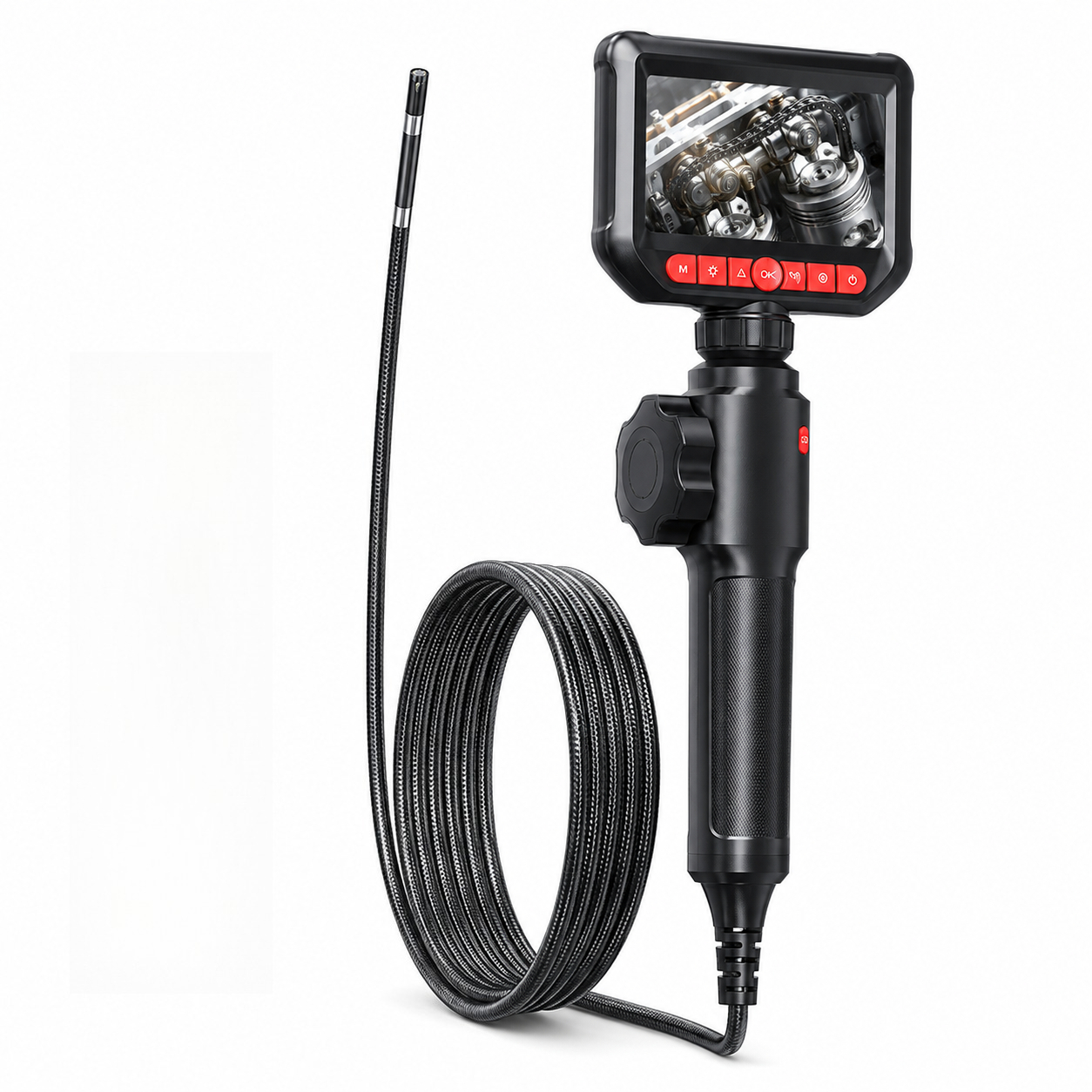 Image of Wkr - Compact Hd Endoscope (1920x1080p/200w) - Ip67, 360° Rotatable, Suitable For Natural Research And Manually Hard-to-reach Areas, Industrial Inspection, Suitable As A Christmas Gift!