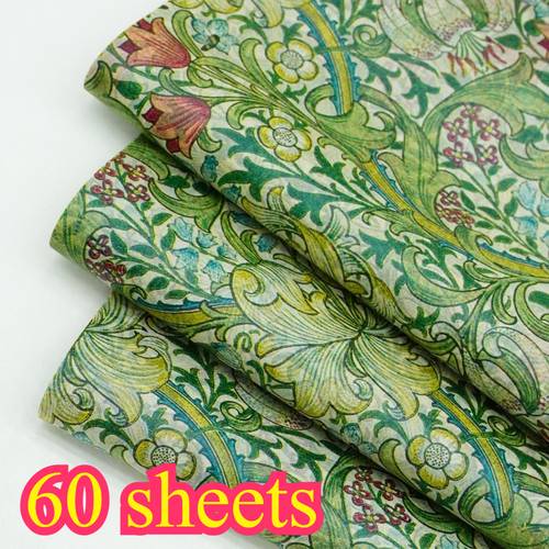 vintage william blumenmuster verpackungsmaterial, dünnes seidenpapier, europäisches tulpenmuster, party deko papier, geschenkverpackung, für bouquet verpackung, hochzeitsdeko, muttertag, abschlussfeier, vatertag