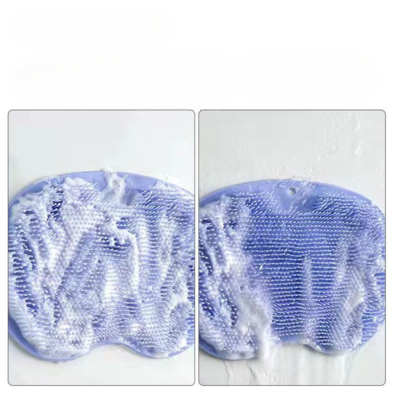 2pcs blue silicone   and back scrubber mat -   exfoliating bath massage pad for deep clean & relaxation,   gift, spa gifts details 4