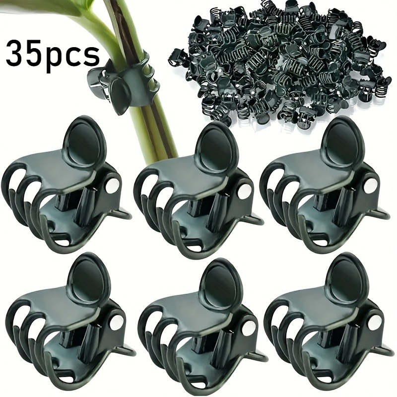 TEMU 35 Pezzi Clip per Piante da Giardino, Clip di Fissaggio per Orto, in Plastica per Crisantemi, Fissaggi per Piante Rampicanti e Fiori
