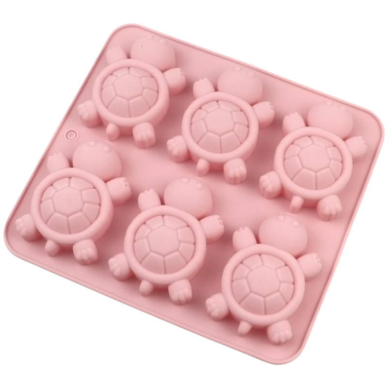Silikonform med 6 skalformade för choklad, set för att göra tårta, gelé, iskuber och kritor, tårtdekorations- och…: retailer-supplied image