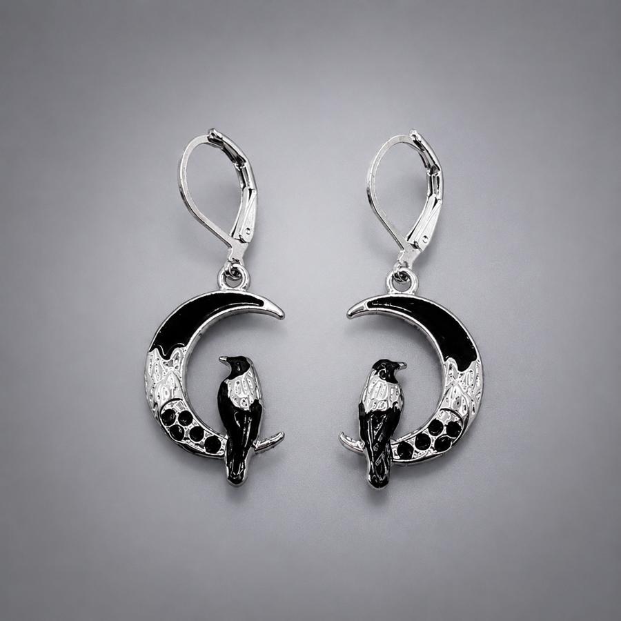 TEMU 1 Pair Fashion Moon & Earrings, Unique Niche Style Ear Jewelry, Ideal For Christmas, Halloween, Valentine's Day, Anniversary, Wedding, Birthday,