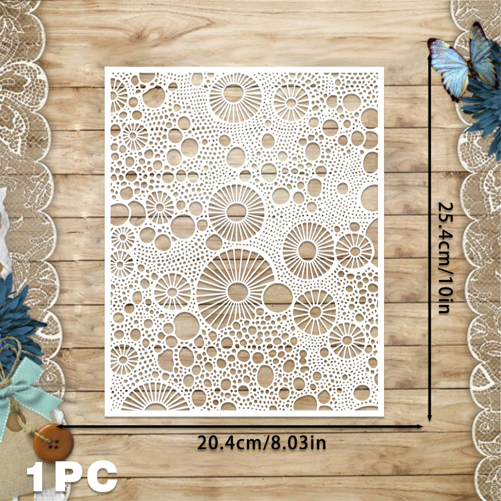 TEMU Tim Hooltz 1 Modèle de Fond Créatif à Ronde Nouveau Modèle pour de Scrapbooking/Peinture et Artisanat, de Scrapbooking | Modèles d'Art | Outils