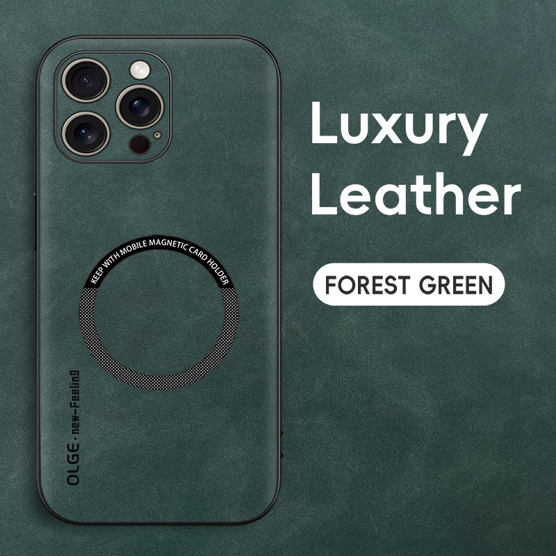 TEMU Phone Case - Creative New Magnetic Leather Case For Iphone 16 Pro Max, Fully Wrapped, Stylish Design For 13/14 Pro, Suitable For Men And Women