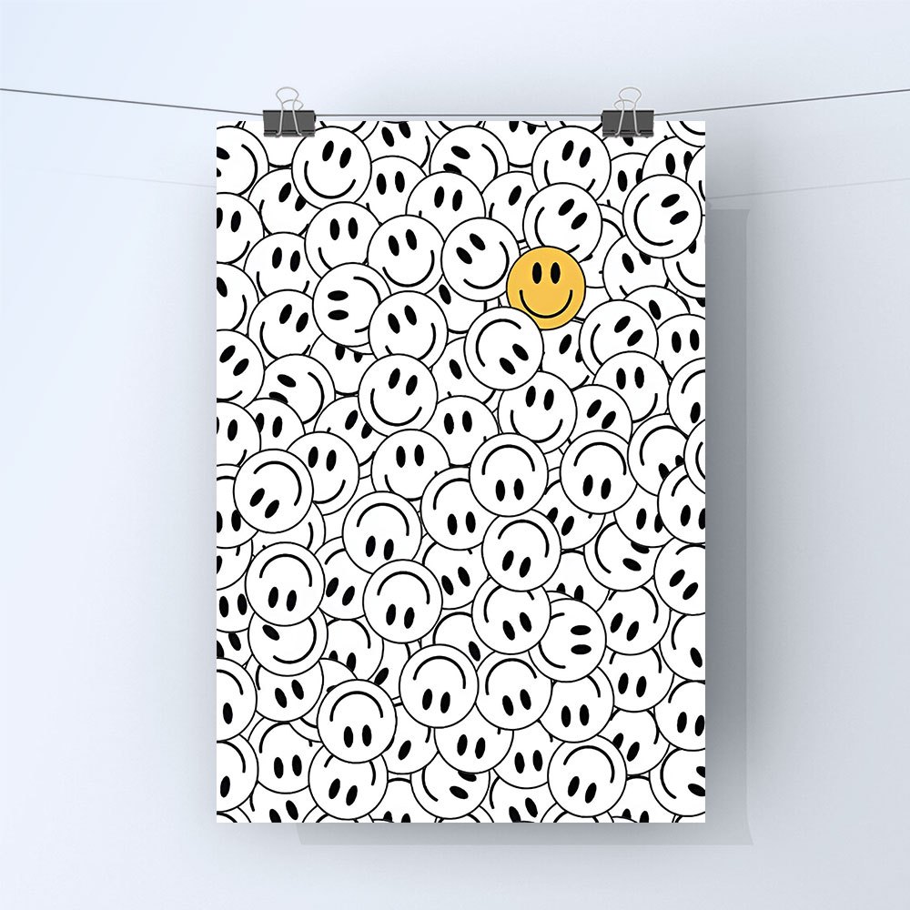 TEMU 1pc Face Techno Rave Poster - Modern Minimalist Music Wall Art Suitable For Living Room, Bedroom, Dj Parties - Chart Print Canvas - Perfect Gift