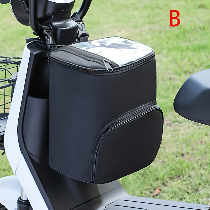 TEMU 1pc Bicycle, Motorcycle Helmet, Hanging Bag, Large Electric Scooter, Front Storage Tool, Large Capacity Storage Bag, Bicycle Bag, Hanging