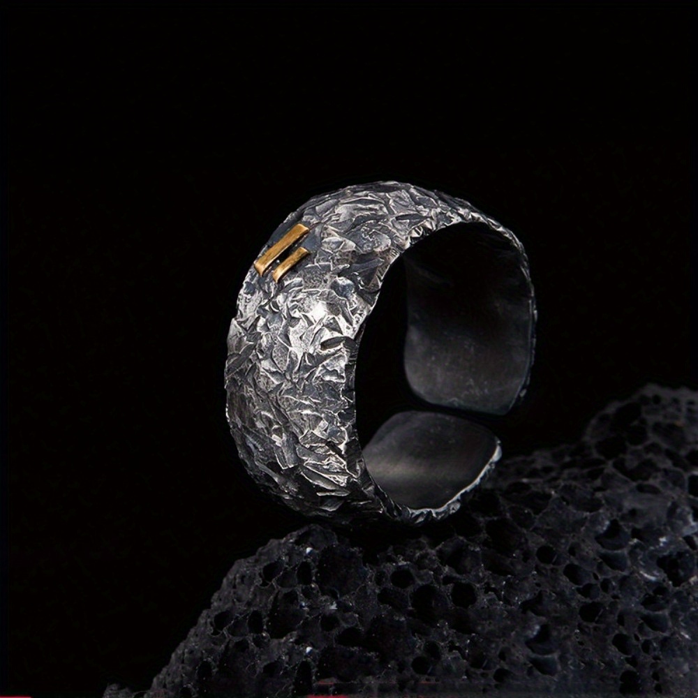 mens scars retro old niche design index finger middle finger