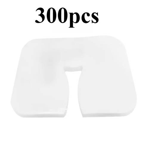 300pcs pack disposable massage towels u shaped hole ultra soft face towels luxurious non sticky massage mask towels massage bed chair headrest covers