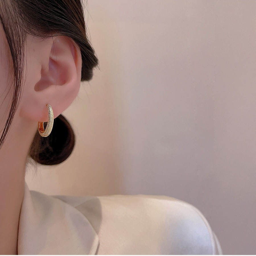 Silvery Hoop Earrings for Galaxy Sparkling Hoop Earrings