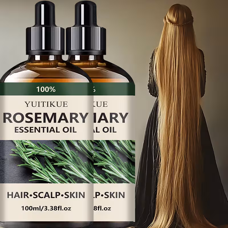 2pcs pure rosemary oil rich in and rosemary leaf oil it absorbs quickly and moisturizes the hair and rough hair texture gently prevents split ends Product details 0