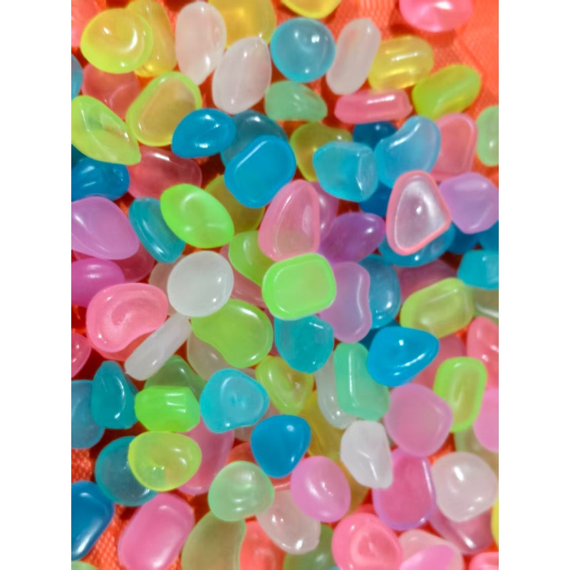 TEMU 77 Large Random Pebbles - Make Sparkle! Light-activated Glow Stones For Wedding Aisles, Patio Parties, And Table Centerpieces - Luminous Stones