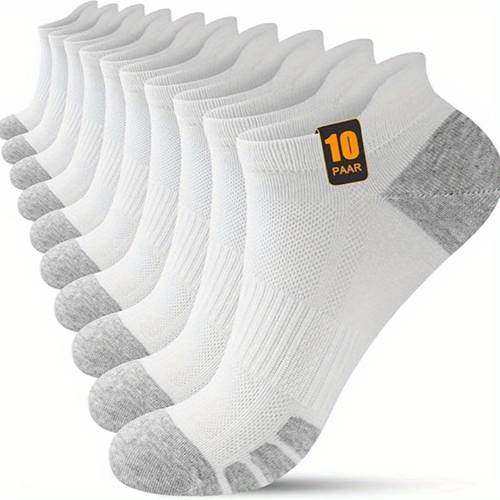 10 pair mens socks 10 pair low cut cushioned casual socks for men