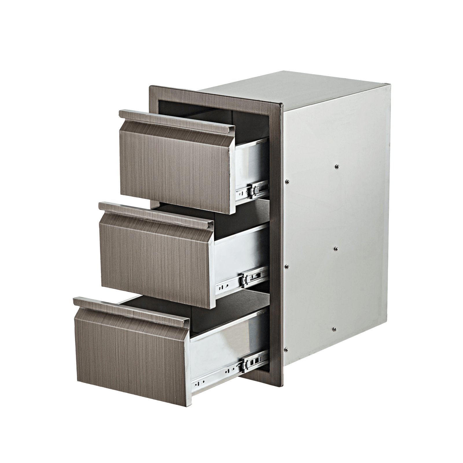 Model L18 Color 3-tier Single Row Drawer, Premium Stainless Steel Storage Organizer, 14. 7"wx24. 5"hx18. 5"d Sturdy Construction For Efficient Home And Workplace Storage