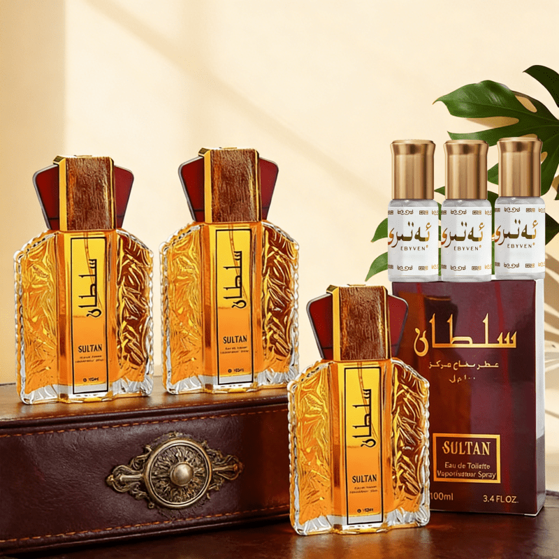 Men's Woody Floral Fragrance, 100ml + 3ml Bottles, Long-Lasting Scent