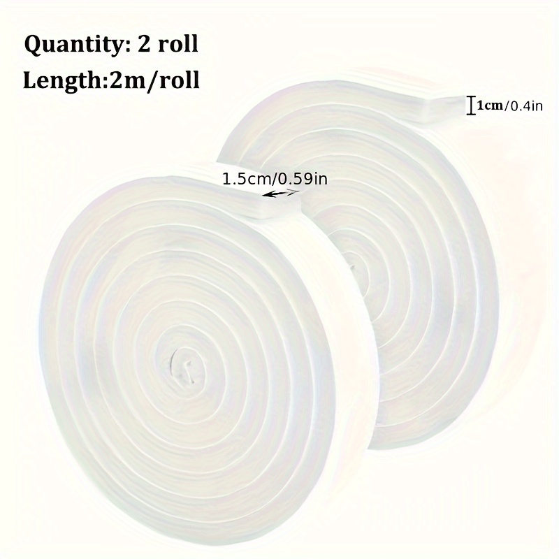 2 Rolls Of Door And Window Sealing Strips, Eva Self-adhesive Insulation Foam Tape Sponge, Soundproof Door And Window Foam Soundproofing Tape, Dustproof Sealing Strip, 4m/13.1ft Total Length