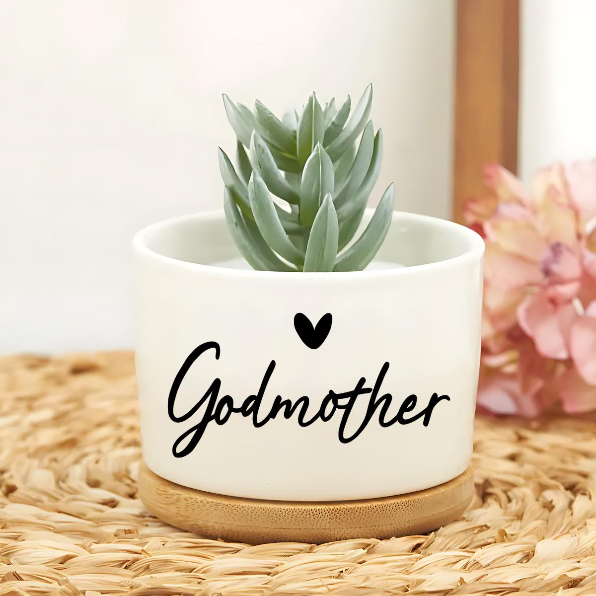 TEMU 1, Funny Bamboo Ceramic Flower Pot - Succulent Plant Pot With Slogans, As A Mother's Day Gift, Pregnancy Announcement For Pregnant Women