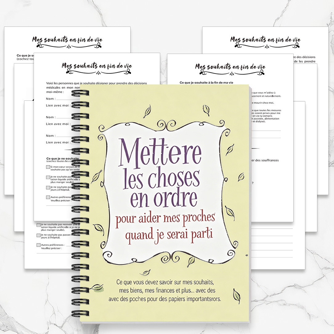 TEMU Bloc-notes de planification 1pc, , Cahier de gestion domestique de vie, Papier à lettres français à feuilles de scrap, Dessiné à , Convient à