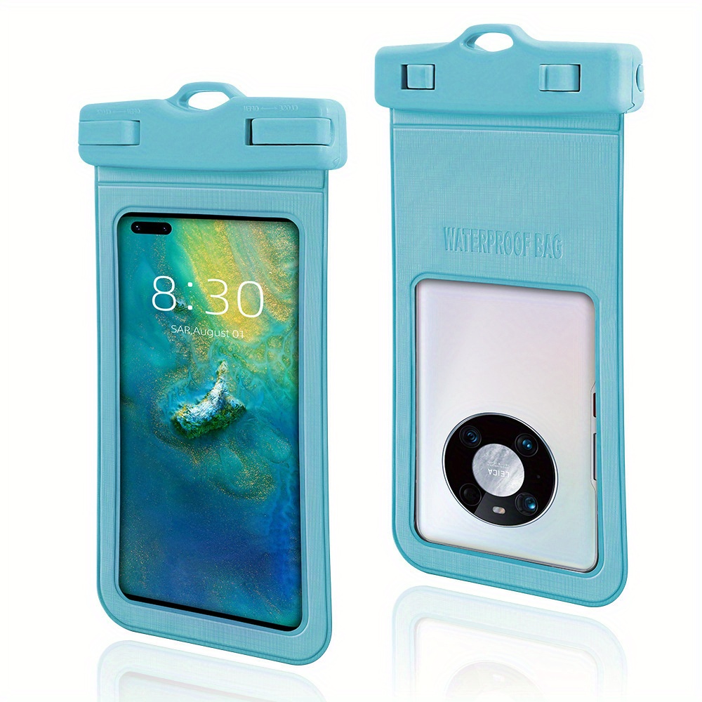 TEMU 2pcs Bag | Phone Pouch | Dry Bag | Compatible With Most Phones .2in | Responsive Touch Screen - Ideal For Beach, Swimming, And , Perfect Gift For