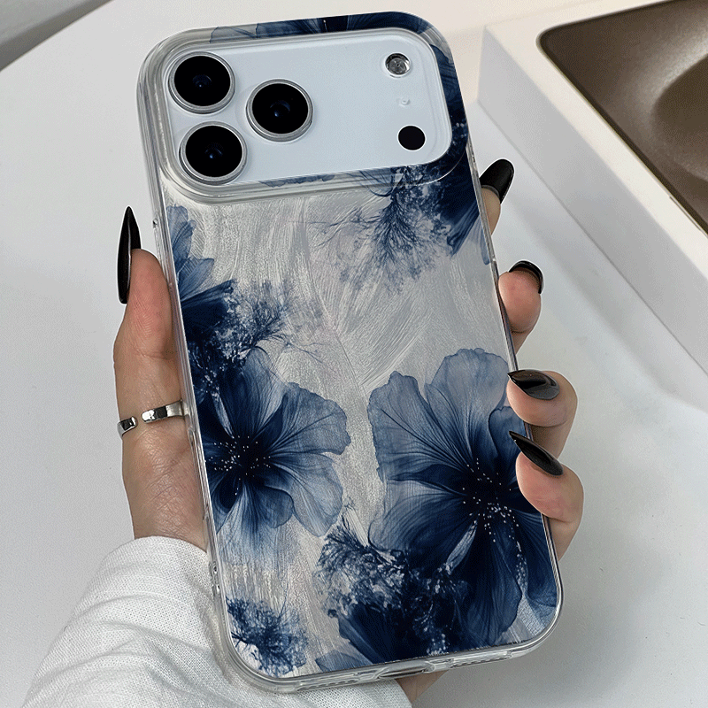 TEMU Phone Case: Floral Pattern Printed Phone Case, Suitable For Iphone 17/17 Pro/17 Pro Max/16/16 Plus/16 Pro/16 Pro Max/ Plus/15 Pro/15 Pro