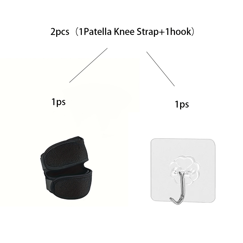 TEMU 2pcs (1pc Patella Knee Strap And 1pc Hook) Double Patella Strap, Patellar Support Strap