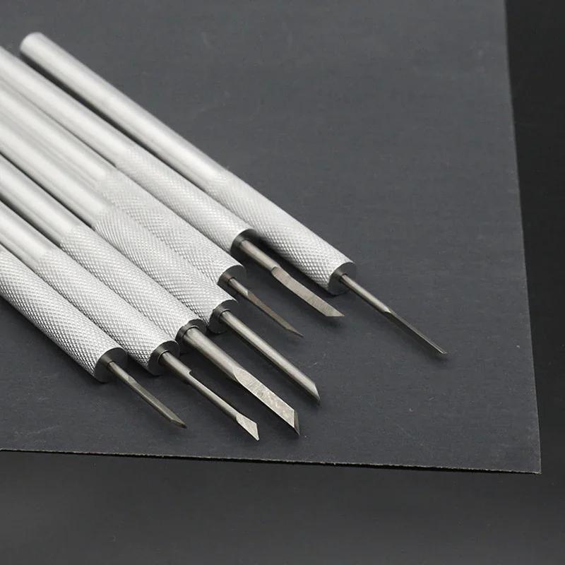 TEMU 7pcs Professional Miniature Carving Knives - Portable Engraving Cutters With Woodworking Sculpting Tools For Stone, Wood, Gem Carving, Model