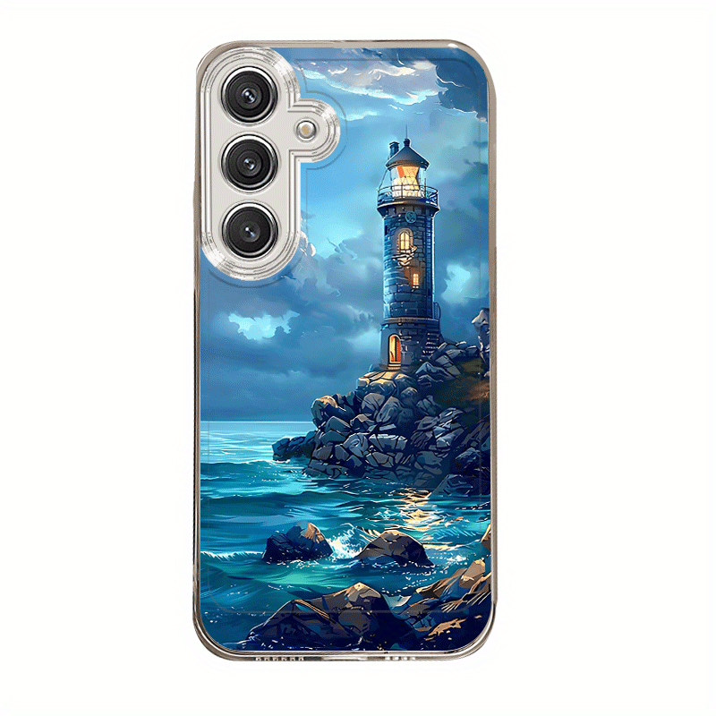Phone Case: Beautiful Seaside Lighthouse Phone Case, Suitable for Samsung Galaxy A02 A03S A04 A05S A06 A13 A14 A15 A16 5G A21S A22 A23 A24 A25 A26 A32 A34 A35 A36 A50 A52 A53 A54 A55 A56 A73 S21 Ultra ... Phone Case: Beautiful Seaside Lighthouse Phone Case, Suitable for Samsung Galaxy A02 A03S A04 A05S A06 A13 A14 A15 A16 5G A21S A22 A23 A24 A25 A26 A32 A34 A35 A36 A50 A52 A53 A54 A55 A56 A73 S21 Ultra ...