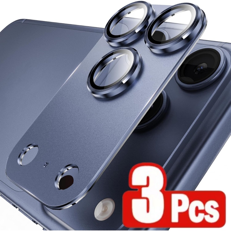 TEMU Ensemble de 3 ( Complète) de Coques de Caméra en Verre Trempé pour Iphone 18 Pro/18 Pro Max/17 Pro Max/17 Pro, Film de Protection d'Objectif,