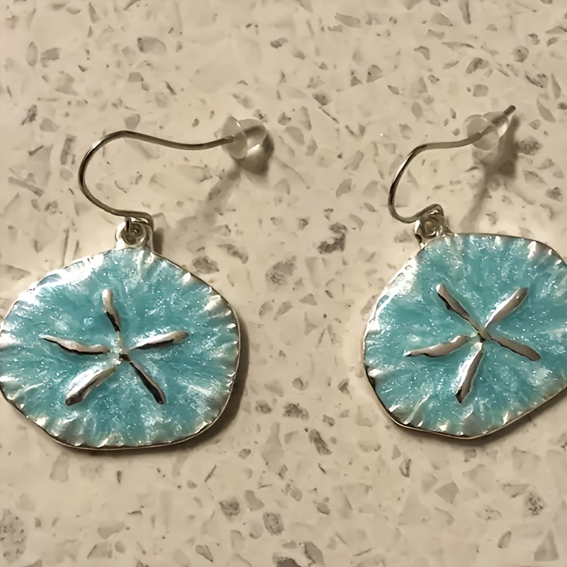 TEMU 1 Pair Of Simple, Elegant, And Stylish Irregular Starfish Drop Earrings For Women, Suitable For Parties, Vacations, Beach, And Daily Wear
