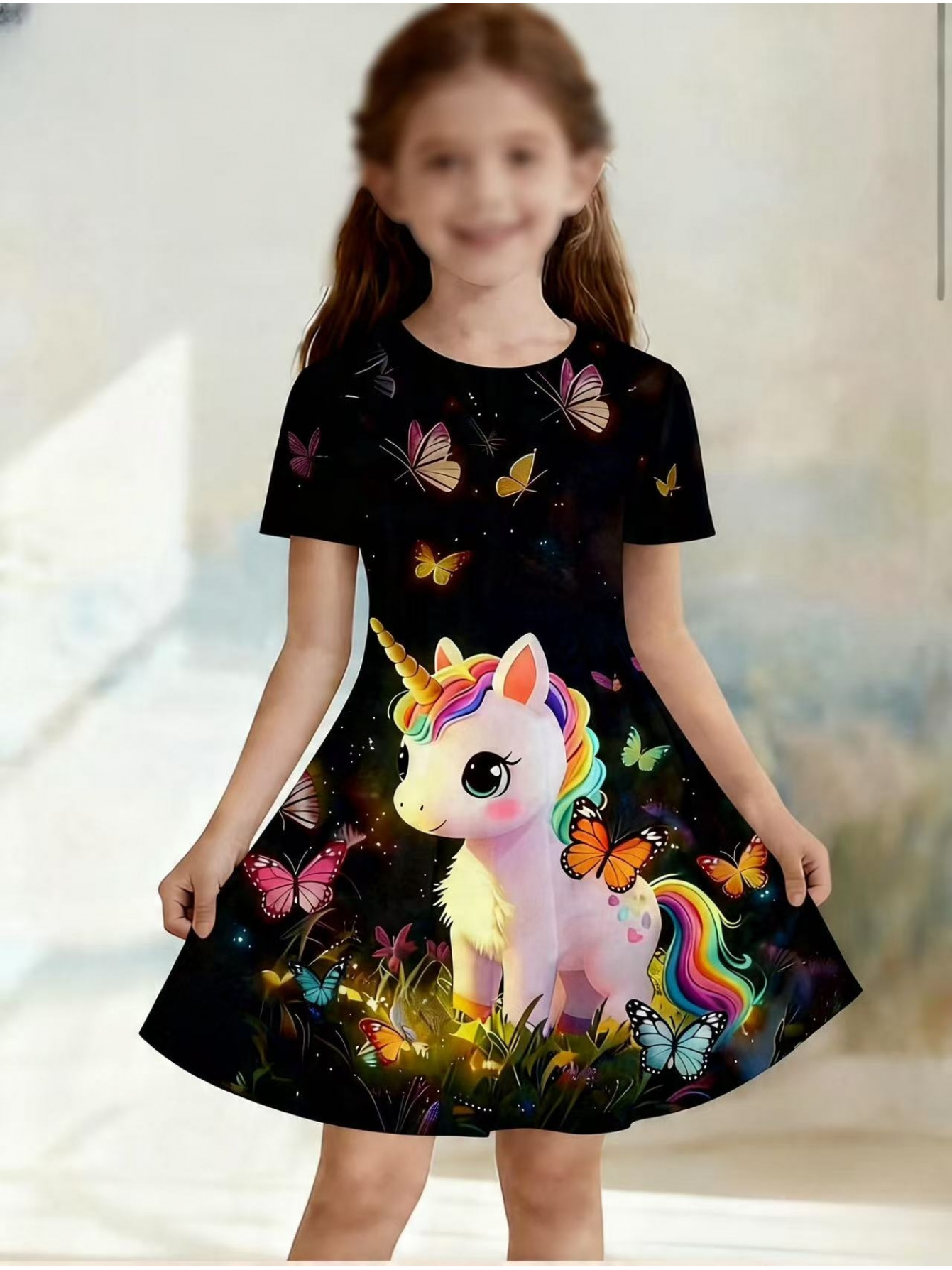 glow in the dark dress sold on Temu Canada