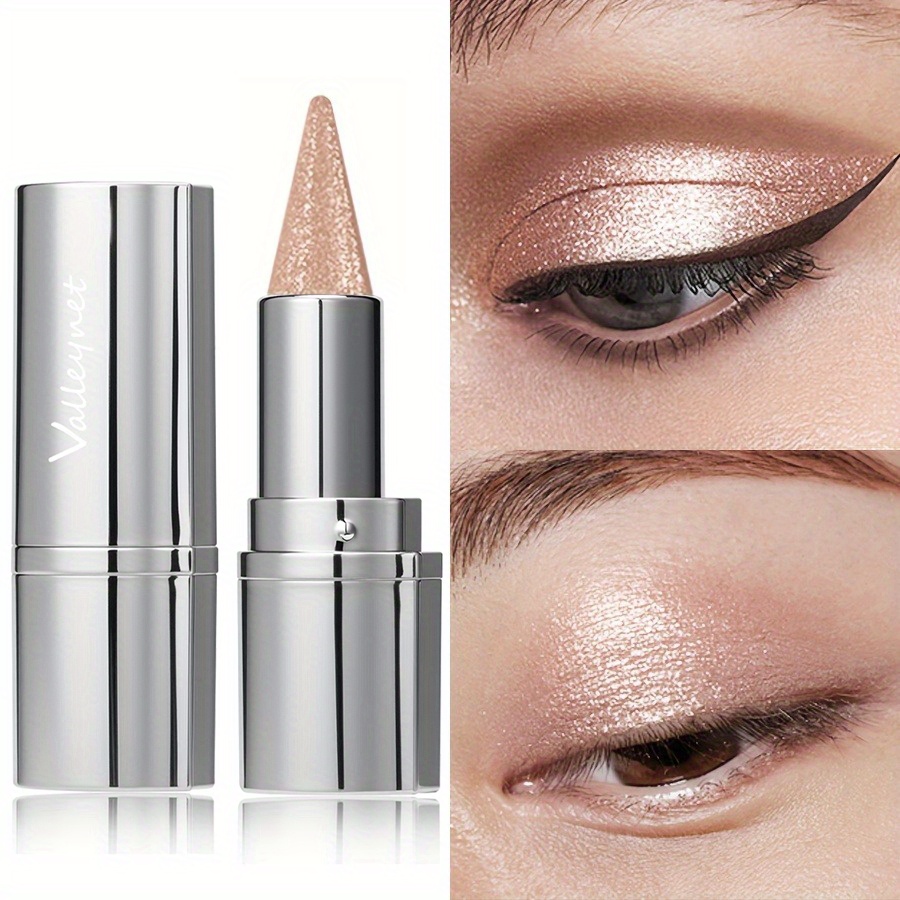 Image of 1pc Shiny Glitter Eyeshadow & Eyeliner Pencil - Waterproof Twist-on Stick, Long-, Smooth For Daytime To Nighttime Looks, Suitable For Casual Attire &