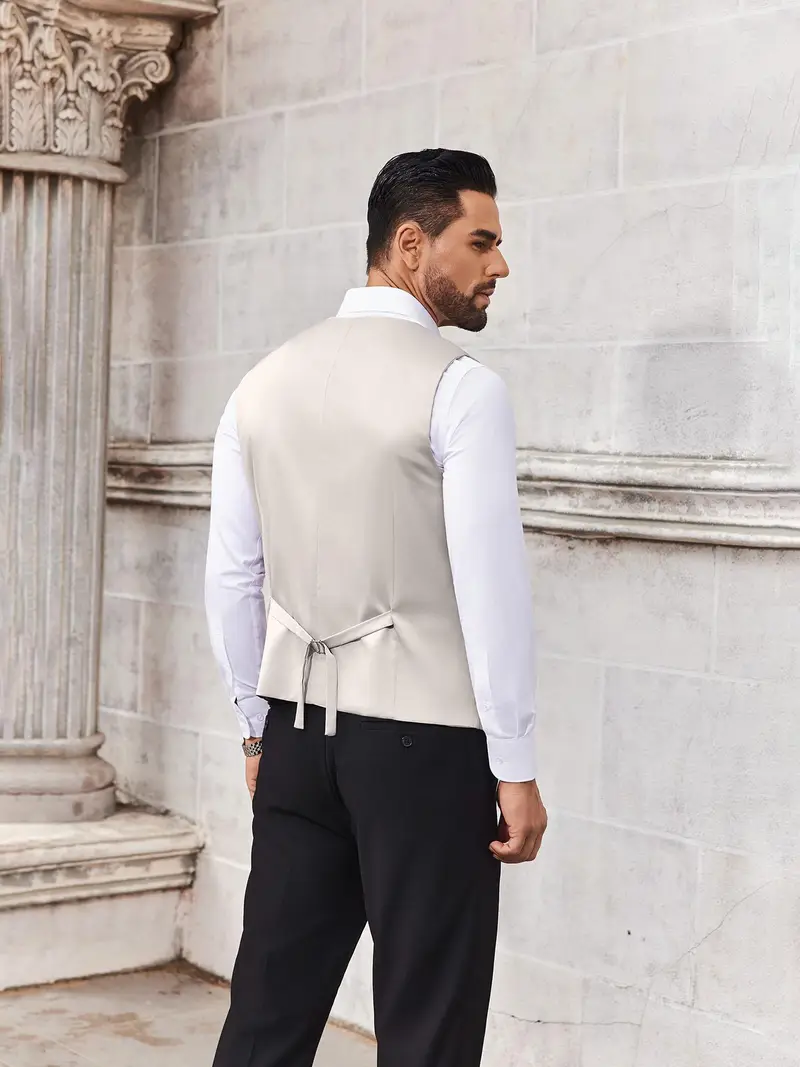 casual dress vest 2019 New Arrival Dress Vests For Men Slim Fit Mens Suit Vest Male Wais nhatlecasse